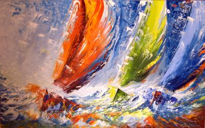 30 X 48 Tourner le dos à la terre